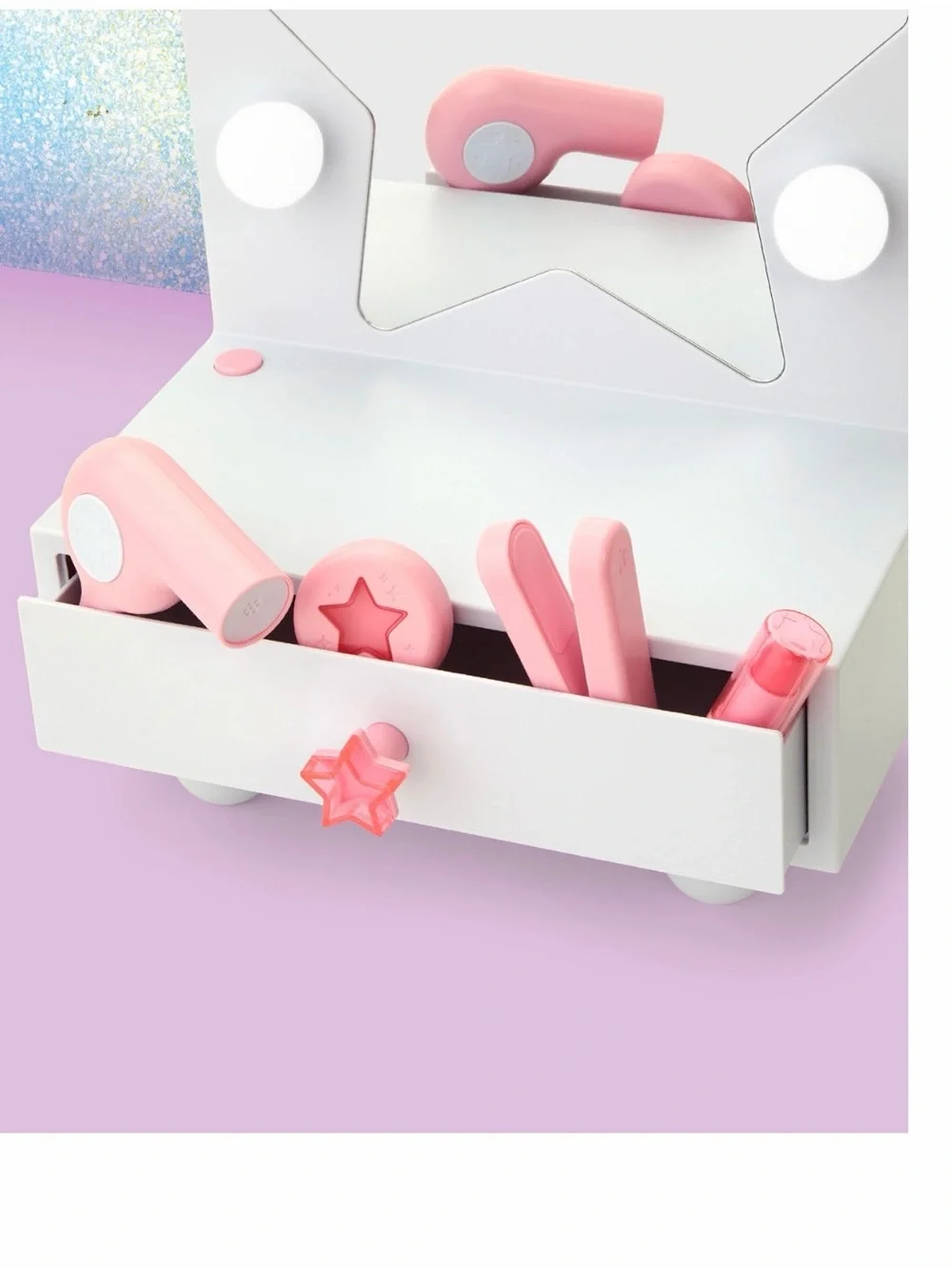 Starlight Glam Light-Up Vanity Playset - Pink by